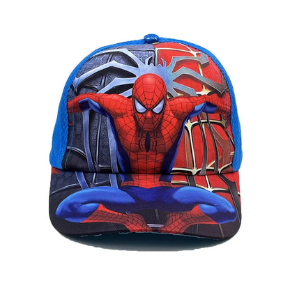 Marvel Spring and Autumn New Children's Anime Spider Man Duck Tongue Hat Sunscreen Sunscreen Hat Baseball Hat