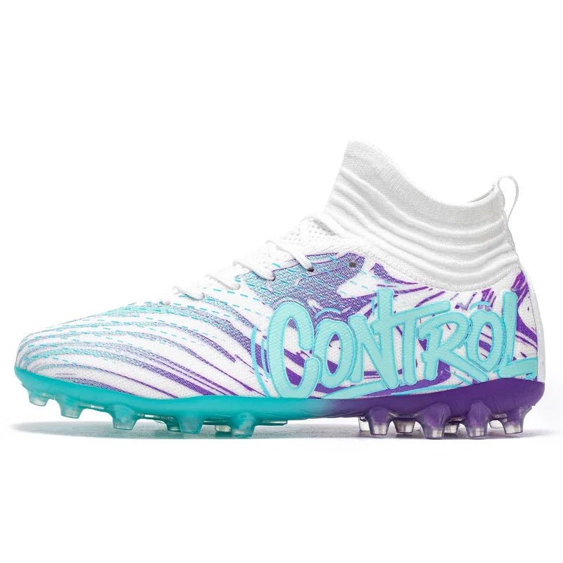 Chaussures de football originales pour hommes, baskets de sport décontractées pour enfants, chaussures de terrain en herbe unisexe pour garçons