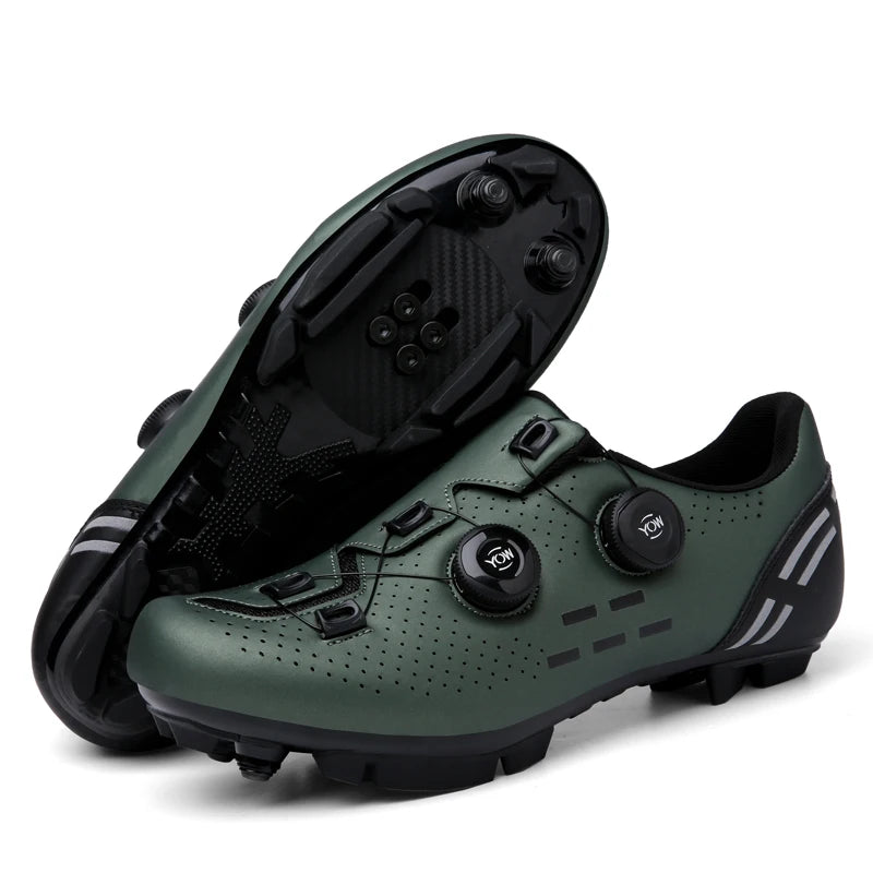 Pantofi de ciclism de înaltă calitate, SPD cu autoblocare pentru bărbați, pantofi sport de curse pentru bicicletă, pantofi de ciclism MTB de munte antiderapanți pentru femei, 36-47