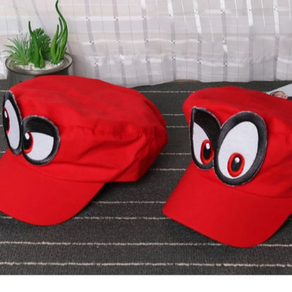Anime Game Super Luigi Brothers Cosplay Hat Cosplay Odyssey Unisex Adult Funny Big Eyed Sun Hat Baseball Cap