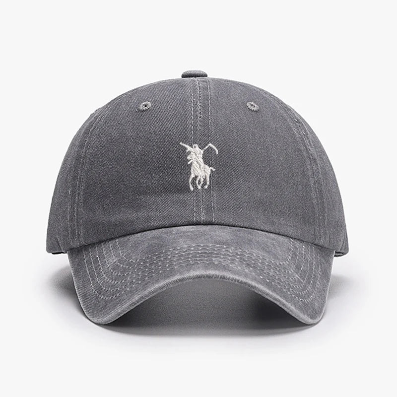 Baseball Caps Men Women Soft Cotton Washed Soft Adjustable Sunbonnet Dad Cap Hats Boys Girls Embroidery Design Grim Reaper Japan
