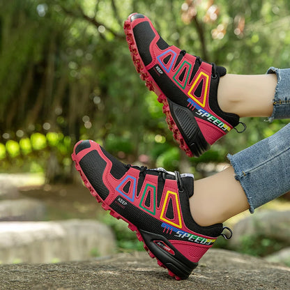 Hiking Shoes Women's Outdoor Hiking Sports Shoes, Non-slip Hunting Tactical Shoes, Breathable Lace-up Climbing Shoes, Cycling