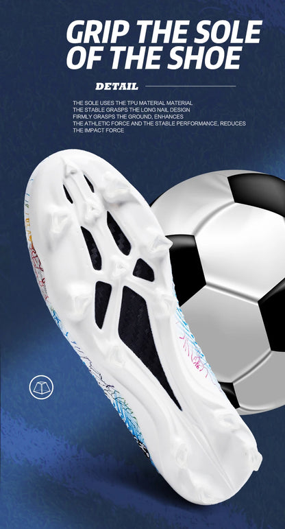 Men Soccer Shoes Kids Football Boots Women Professional Soccer Cleats Antiskid Chaussure TF/FG Outdoor Athletic Football Shoes