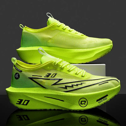Running Shoes Speciality Men Marathon Sports Carbon Board Breathable Ultralight Women Comfy Athletic Cushion Stability Sneakers