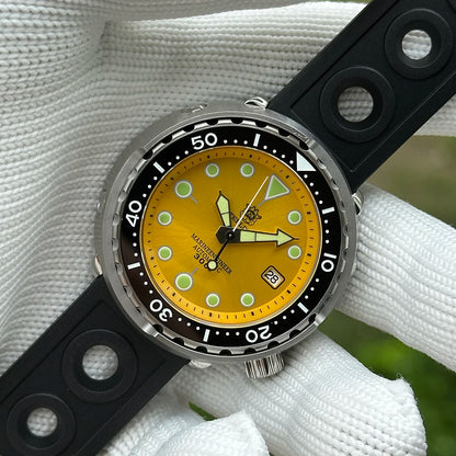 STEELDIVE Popular SD1975 47.5MM Case Red Dial 300M Waterproof AR Sapphire Glass Tuna Dive Men's NH35 Automatic Watches for You