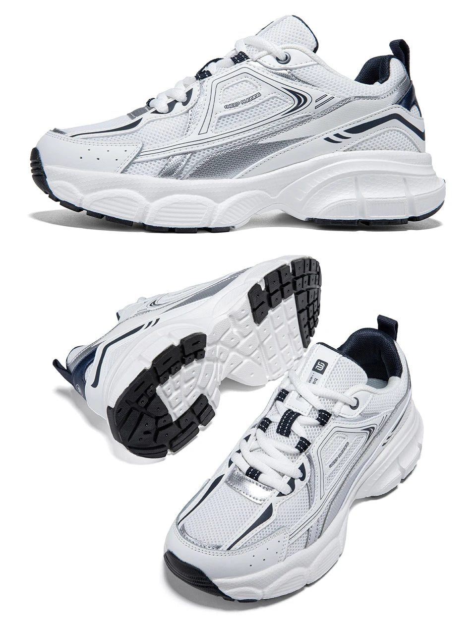 Chaussures de course pour femme Baasploa : baskets de jogging légères et tendance en mesh, antidérapantes, pour femme, d'extérieur, respirantes, colorées et décontractées