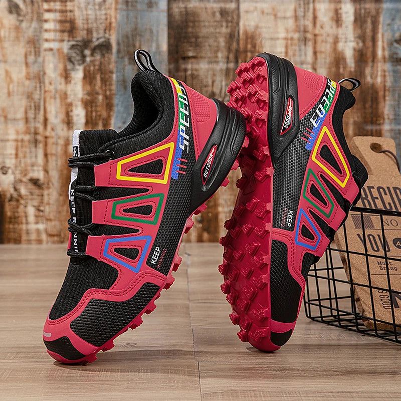 Hiking Shoes Women's Outdoor Hiking Sports Shoes, Non-slip Hunting Tactical Shoes, Breathable Lace-up Climbing Shoes, Cycling