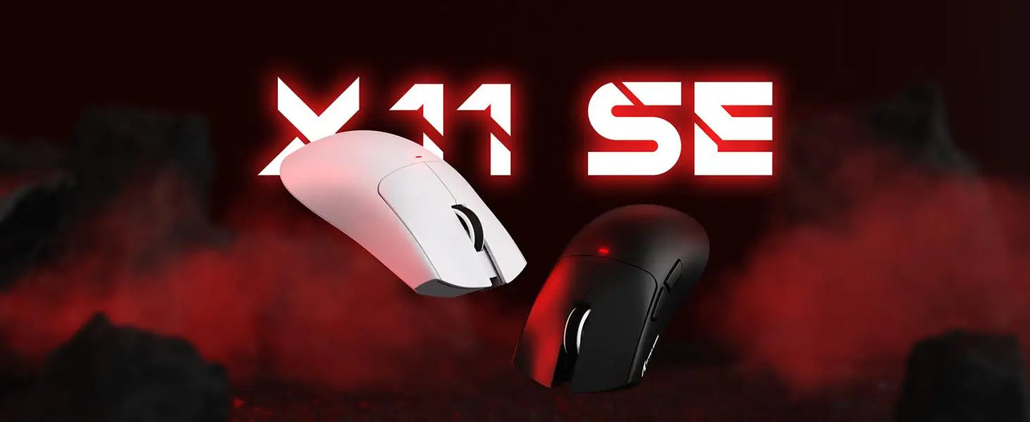 ATTACK SHARK X11SE Wireless Gaming Mouse, Tri-Mode, 63g Superlight With PAW3311 Sensor, 22000 DPI, 300mAh Battery, Dual Driver