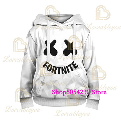 3D-tulostettu Llama Fortnite -huppari Battle Royale -sarjakuvatyylinen collegepaita miehille ja naisille, pelisankarihuppupaita teineille