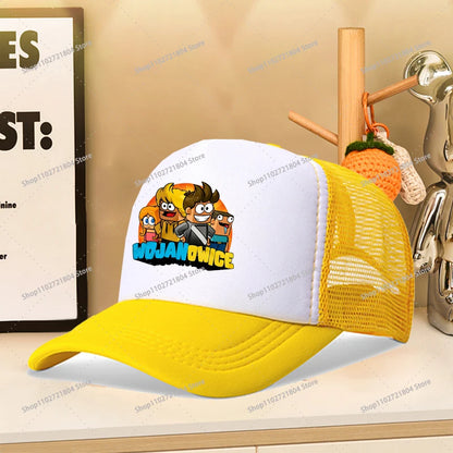 Wojan Teams Mesh Baseball Cap Cute Cartoon Summer Outdoor Sports Sun Hat Fashion Parent-child Activity Breathable Sunbonnet Gift