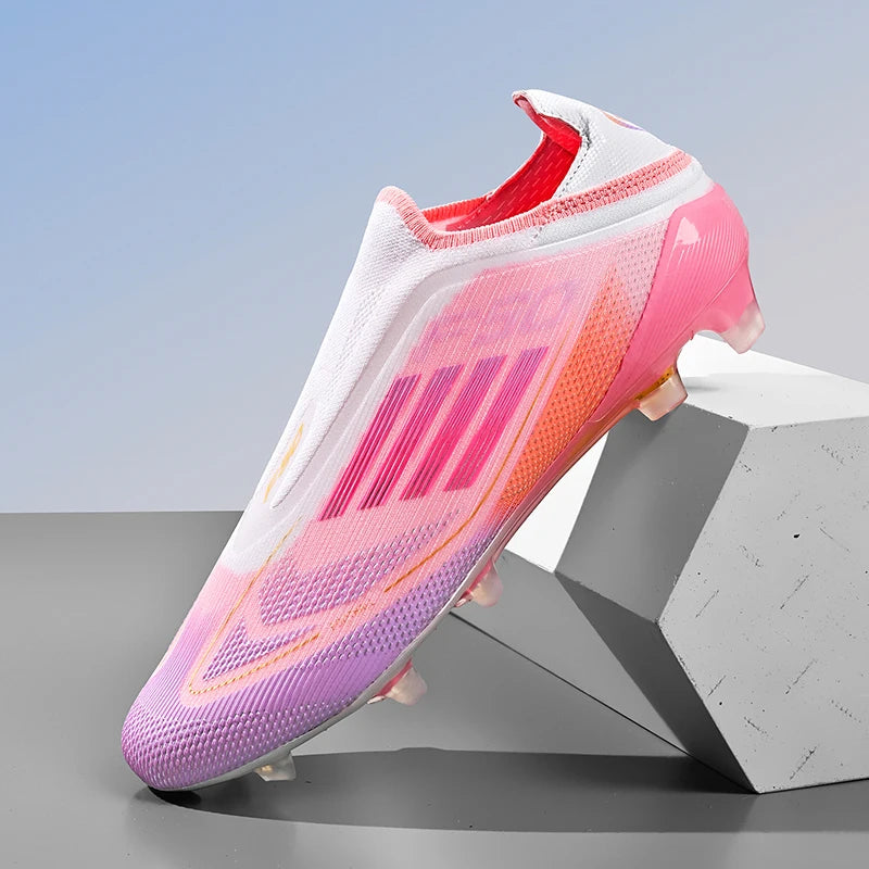 Nouvelles chaussures de football pour hommes, crampons de sport d'extérieur pour garçons et adultes, bottes de football d'entraînement respirantes, antidérapantes, à crampons longs, confortables