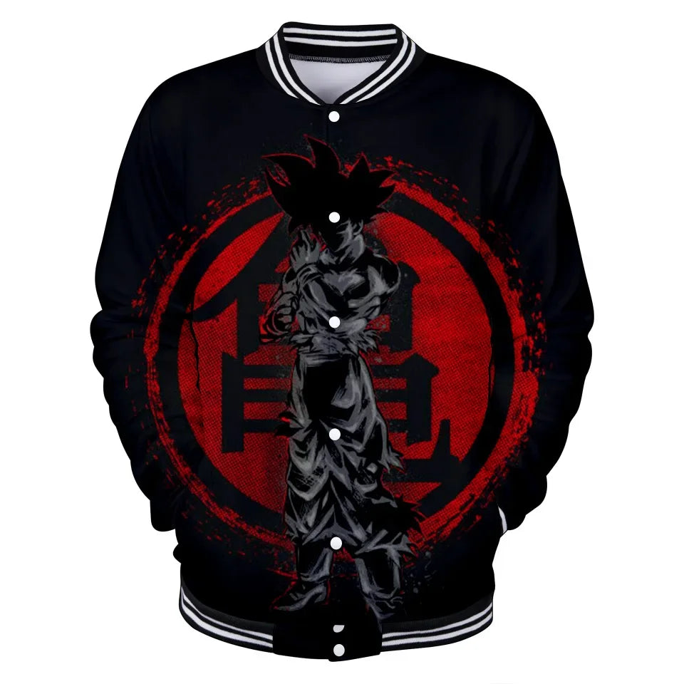 Uniforme de béisbol de estilo urbano de Dragon Ball para hombre, mujer y niños; disfraces de Son Goku para adultos; chaquetas; abrigos de primavera y otoño; cárdigans; sudaderas; regalo