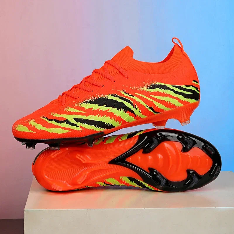 Botas de fútbol para hombre, deportivas, ultraligeras y antideslizantes, para exterior, tacos de adulto para partido, unisex, cómodas para césped, alta calidad