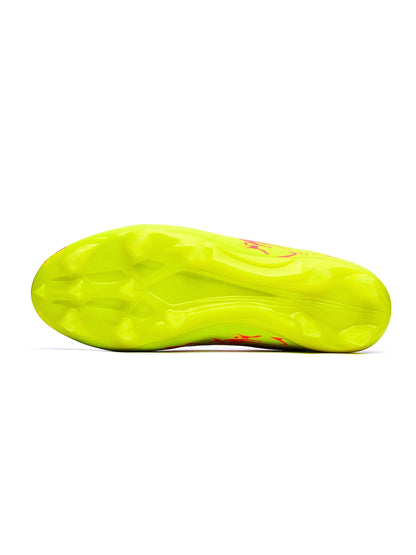 Chaussures de football pour hommes, modèle AG FG, tige en tricot ultra-léger, soutien stable de la voûte plantaire, idéales pour les entraînements prolongés sur terrain de gazon extérieur.