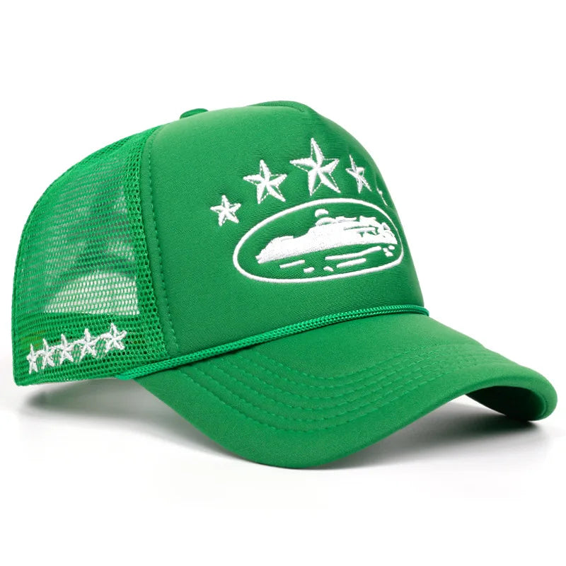 Fashion New Unisex Print Baseball Hats Hip Hop Breathable Personal Sunshade Mesh Versatile Street Snapback Hats Trucker Caps