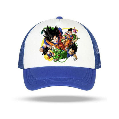 Dragon Ball Peaked Cap for Boy Goku Anime Print Hat Kid & Adult Caps Breathable Summer Hats Fashion Cartoon Costume Matching Hot