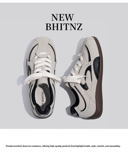 Men's Lightweight Comfortable Soft Bottom Casual Versatile Deqin Shoes Breathable Anti-Slip Wear-Resistant Flat Heel Sports Shoes