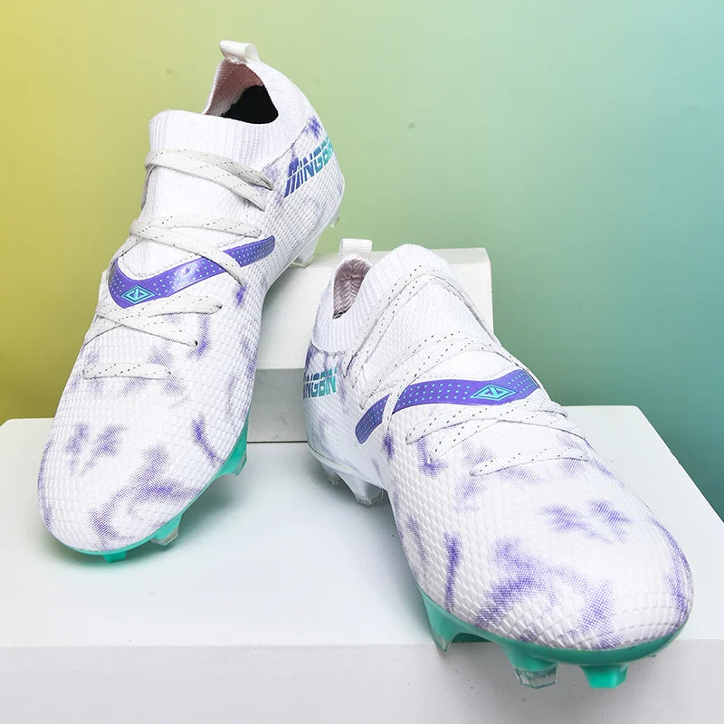 Tacchetti da calcio turf professionali da uomo, scarpe da calcio con mesh traspirante per ragazzi, sneakers antiscivolo da uomo Society Chuteira