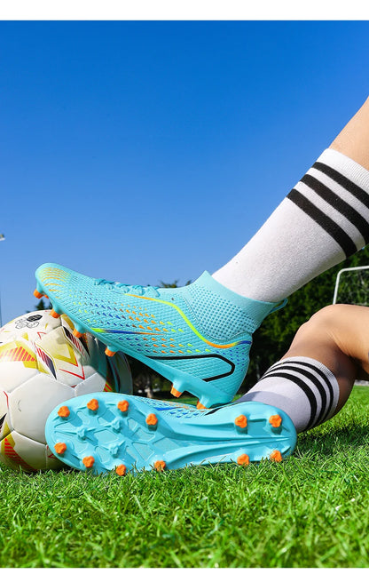 Men Football Boots Professional Turf Futsal Match Grass Unisex Outdoor Training Soccer Shoes Soccer Cleats Non-slip Breathable