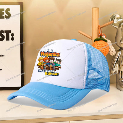 Wojan Teams Mesh Baseball Cap Cute Cartoon Summer Outdoor Sports Sun Hat Fashion Parent-child Activity Breathable Sunbonnet Gift