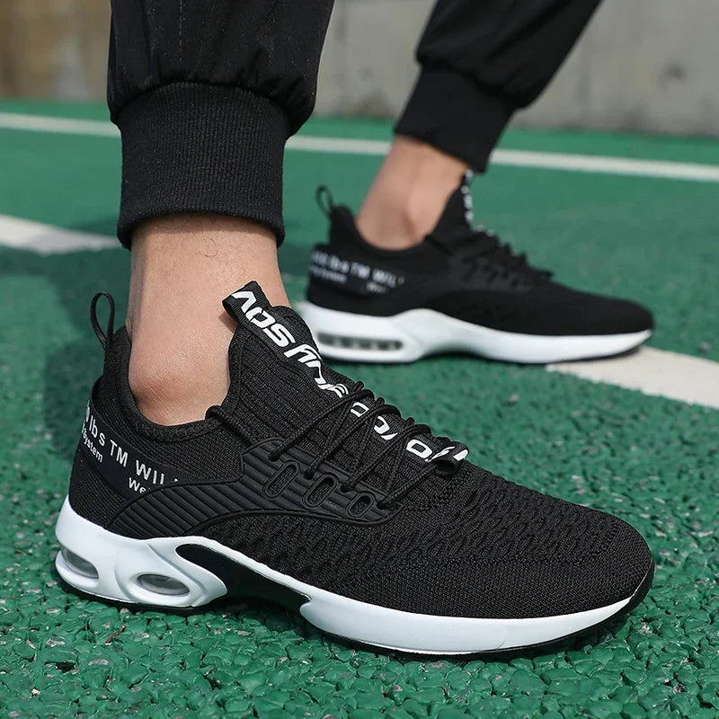 Sommer-Herrenschuhe aus Mesh, lässige Sportschuhe, Frühlings- und Sommerschuhe, leichte Tennis- und Walking-Schuhe, schwarze Sneaker, Verkaufsschlager 2025