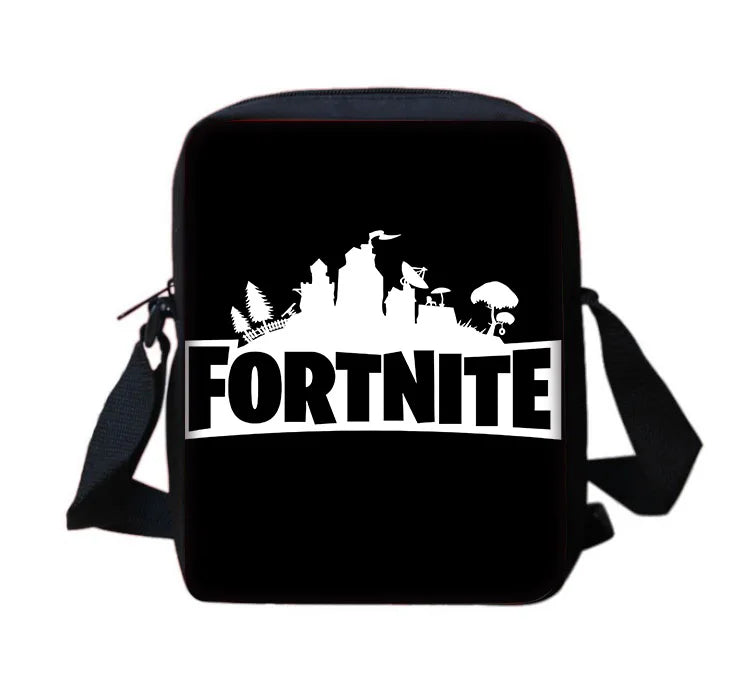 New Game FortniteS Child School Backpack With Shoulder Bag Pencil Bags School Bags for Boys Girls Best Gift