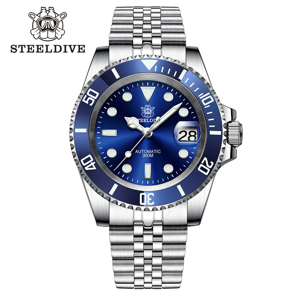 SD1953 Steeldive Brand 2022 Men Mechanical Wristwatch 41mm Stainless Steel Men Watch NH35 Sapphire Glass Men Watches