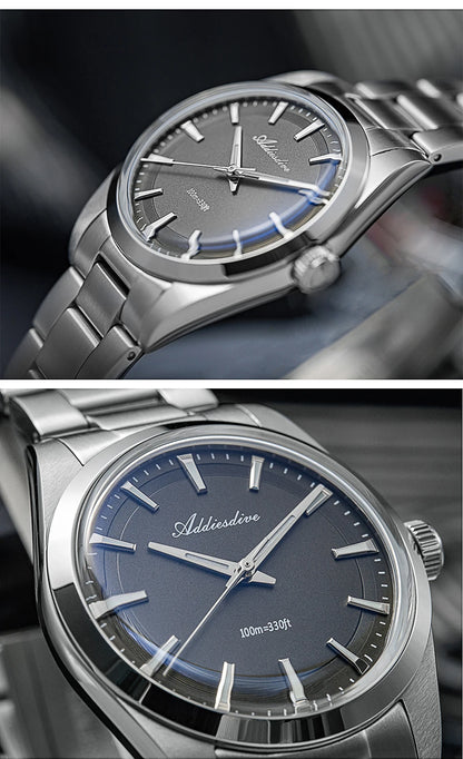ADDIESDIVE AD2066 Men's Luxury Watch VH31 10Bar Waterproof BGW9 Super Luminous 316L Stainless Steel Reloj Hombre Quartz Watches