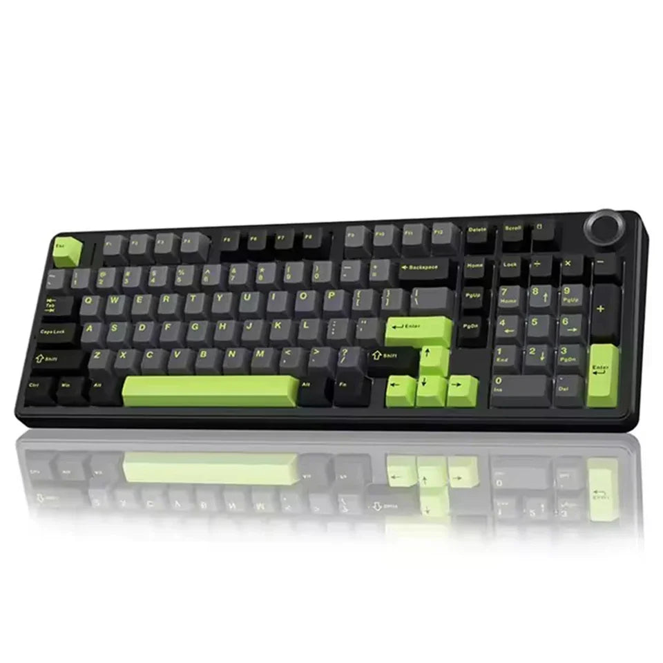 AULA F99 Pro E-Sports-Gaming-Tastatur, mechanisch, Tri-Mode, RGB, Hot-Swappable, 96 %, PBT, anpassbar, kabellos, mit Media-Knob