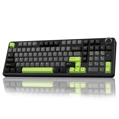 AULA F99 Pro E-Sports-Gaming-Tastatur, mechanisch, Tri-Mode, RGB, Hot-Swappable, 96 %, PBT, anpassbar, kabellos, mit Media-Knob