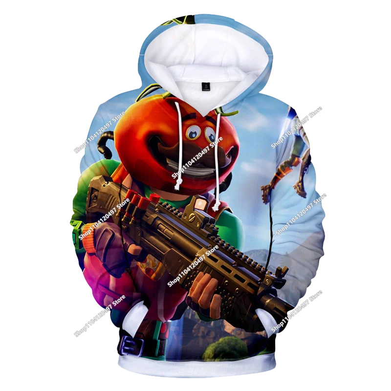 2025 3D New Children's Anime Fortnite Printed Sweater Series Pullover Generation Tide Brand Hoodie Gift