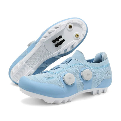 Men's MTB Cycling Shoes New Women's Pink Self-Locking Cleats Speed Road Bicycle Shoes Flat Trail Racing SPD Mountain Bike Sneakers