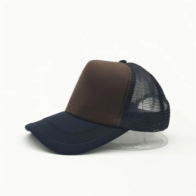 Customized Logo Mesh Baseball Caps Men Women 5 Panel Cheaper Trucker Hats Sports Team Snapback Caps Summer Sun Dad Hat Gorras