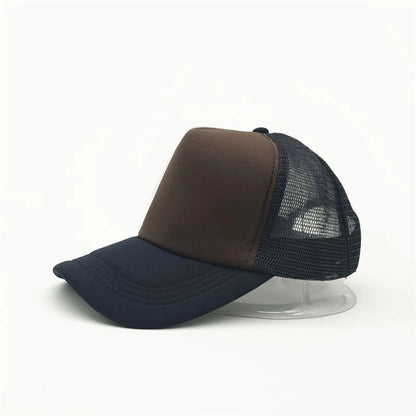 Customized Logo Mesh Baseball Caps Men Women 5 Panel Cheaper Trucker Hats Sports Team Snapback Caps Summer Sun Dad Hat Gorras