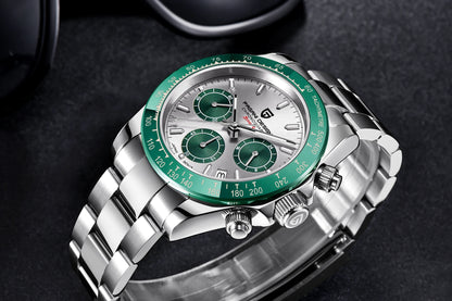 2025 PAGANI DESIGN  New PD1644 Meteorite Dial Fashion Men Quartz Wristwatches 100M Sapphire Glass Chronograph relogio masculin