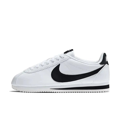 Nike Cortez Retro: Non-Slip, Durable, Lightweight, and Versatile Low-Top Running Shoes for Women in Black and White 807471-101