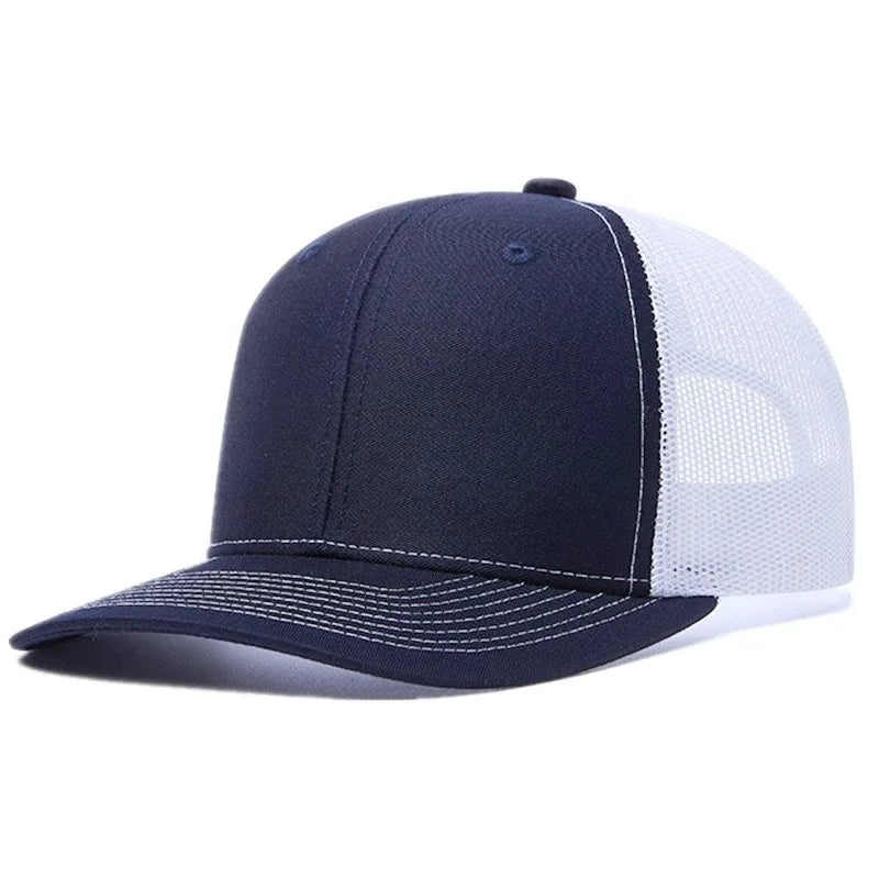 Hot Sale Summer Mesh Baseball Cap Men Women Slight Curved Snapback Trucker Hat Unisex Casual Outdoor Breathable Dad Cap Gorras