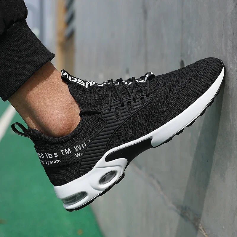 Sommer-Herrenschuhe aus Mesh, lässige Sportschuhe, Frühlings- und Sommerschuhe, leichte Tennis- und Walking-Schuhe, schwarze Sneaker, Verkaufsschlager 2025