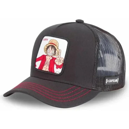 Anime ONE PIECE Hat Monkey D. Luffy Roronoa Zoro Cartoon Print Baseball Hat Adjustable Outdoor Casual Sunshade Four Seasons Hat
