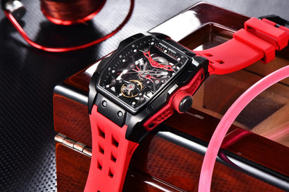 NEW PAGANI DESIGN PDYS018 Automatic Mechanical Wristwatch Fashion Casual Skeleton Sapphire Stainless Steel Watch for Men