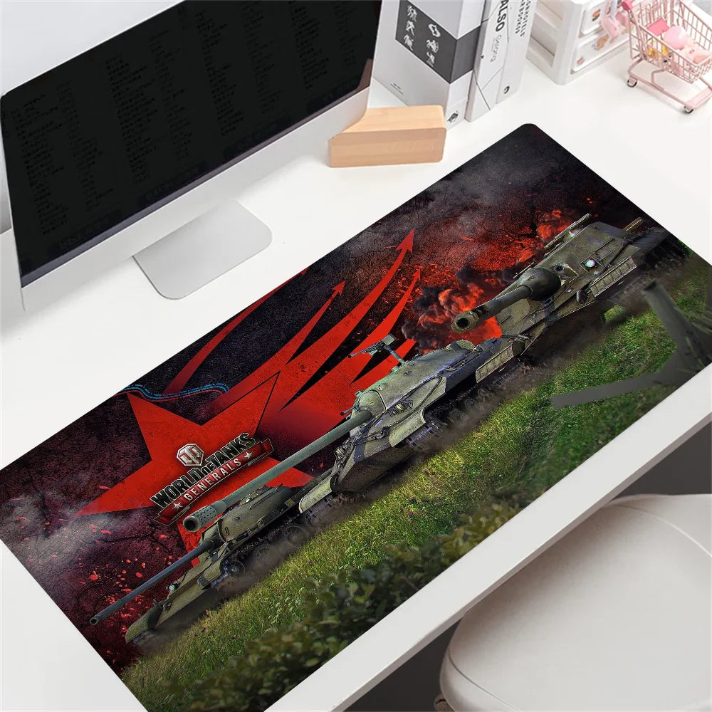 HD po meri World of Tanks velika igralna podloga za miško, velika velikost, anime podloga za miško, prilagojena za CS:GO, Zelda, World of Warcraft, podloge za mizo