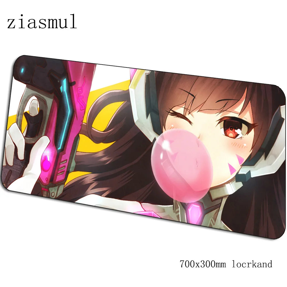 Podkładka pod mysz Dva dla graczy 70x30cm XL, gamingowa mata na biurko do PC i notebooka, urocza podkładka do gier, prezent świąteczny dla gracza