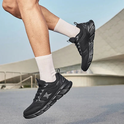 Xtep Scarpe da running da uomo estive in mesh traspirante, resistenti all’usura, sportive, leggere, casual per giovani, ammortizzate 875219110065