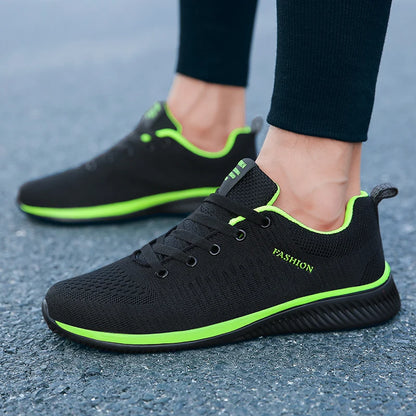 Men Running Walking Knit Shoe Casual Sneakers Breathable Sports Running Athletic Gym Lightweight Outdoor Women Shoes Size38-47