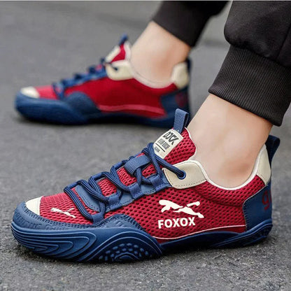 Men's Breathable Running Shoes Lightweight Mesh Upper Comfortable Soft Sole Sporty Casual Sneakers Trendy Summer Footwear