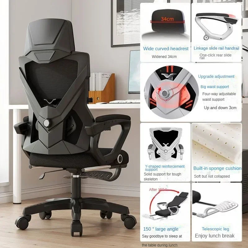 Computer Chair, Rotating Office Chair, Boss Chair, Comfortable To Lie Down, Student Bedroom, Engineering Chairs,e-sports Chairs