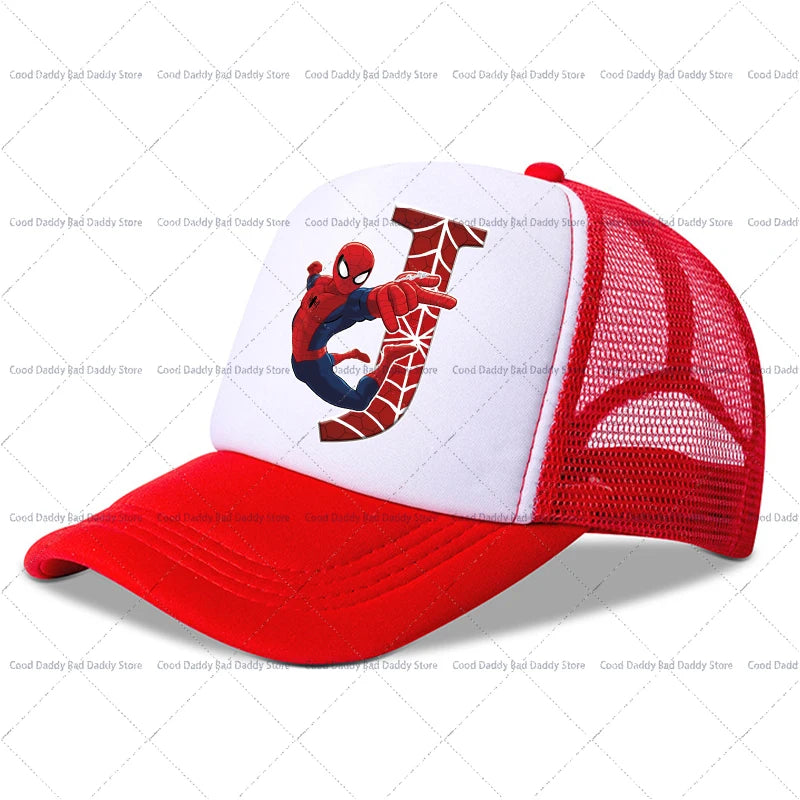Spiderman Children Baseball Cap Kawaii Cartoon Printed Cap Boys Girls Outdoor Sports Sun Hat Adjustable Peaked Cap Kids Gifts