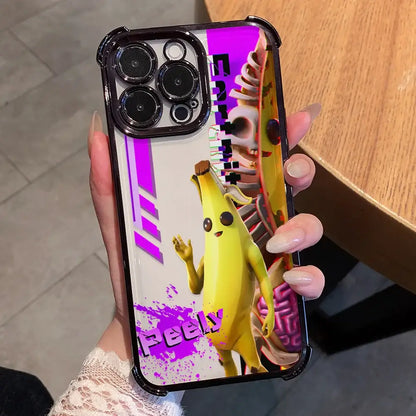 Калъф за телефон Cartoon Games F-Fortnite с покритие за Xiaomi 15T 15 14 13 Poco M7 F7 F4 F5 X7 X6 X5 Pro Ultra 4G 5G, против падане, с въздушна възглавница