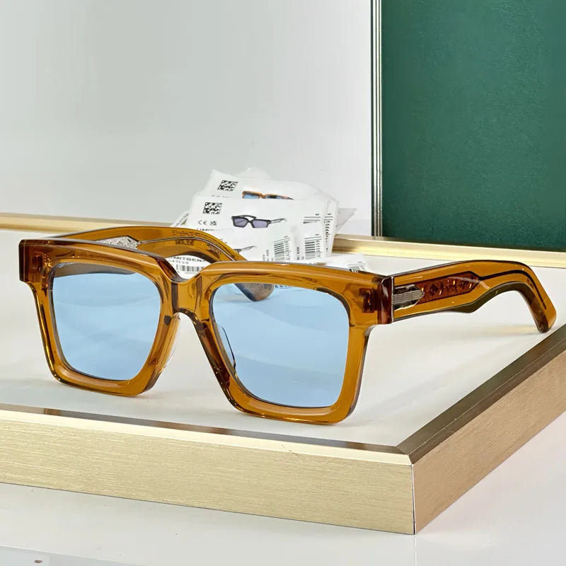 Designer Men's Sunglasses Acetate Square Women Luxury Fashion High Quality UV400 Street Fashion Style Optical Glasses with Case