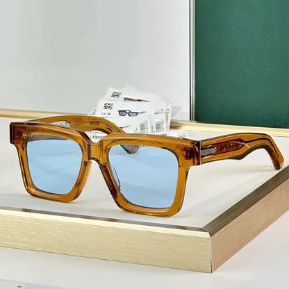 Designer Men's Sunglasses Acetate Square Women Luxury Fashion High Quality UV400 Street Fashion Style Optical Glasses with Case